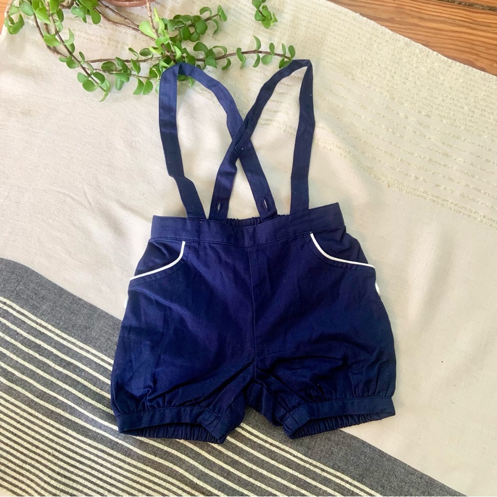 Janie and Jack Layette Shorts Overalls